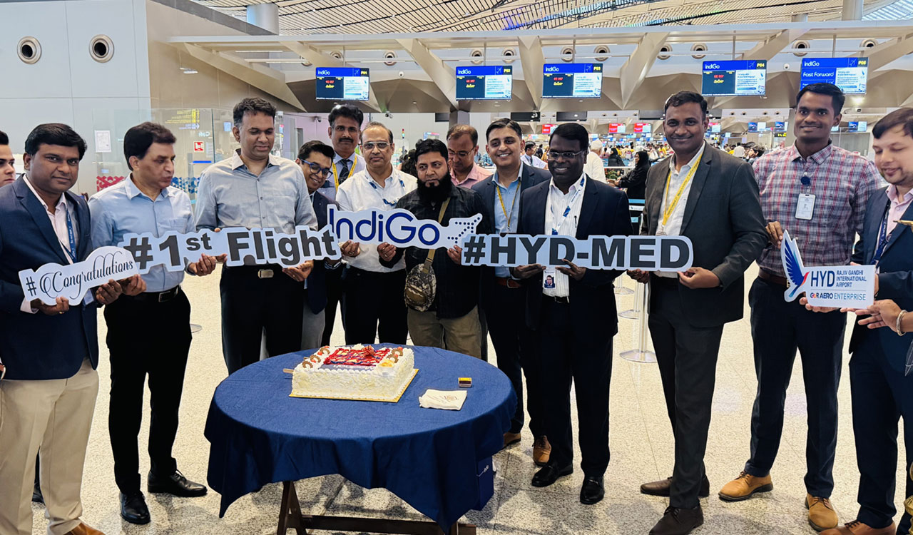 GMR Hyderabad International Airport launches new flight services from Hyderabad to Medinah with IndiGO