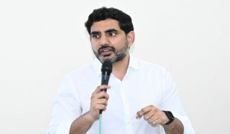 Nara Lokesh for $100 billion investment in data centres
