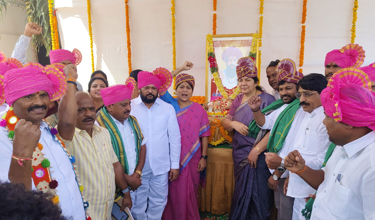 Mahavir Sant Sri Sevalal Maharaj Jayanti Celebrated at Telangana Bhavan