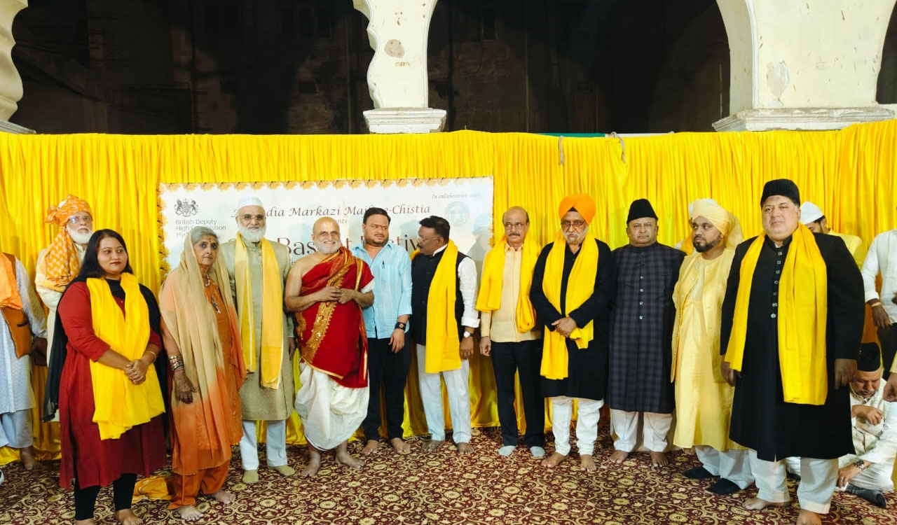 Chilkur priest C S Rangarajan joins Sufi Basant festival in Hyderabad