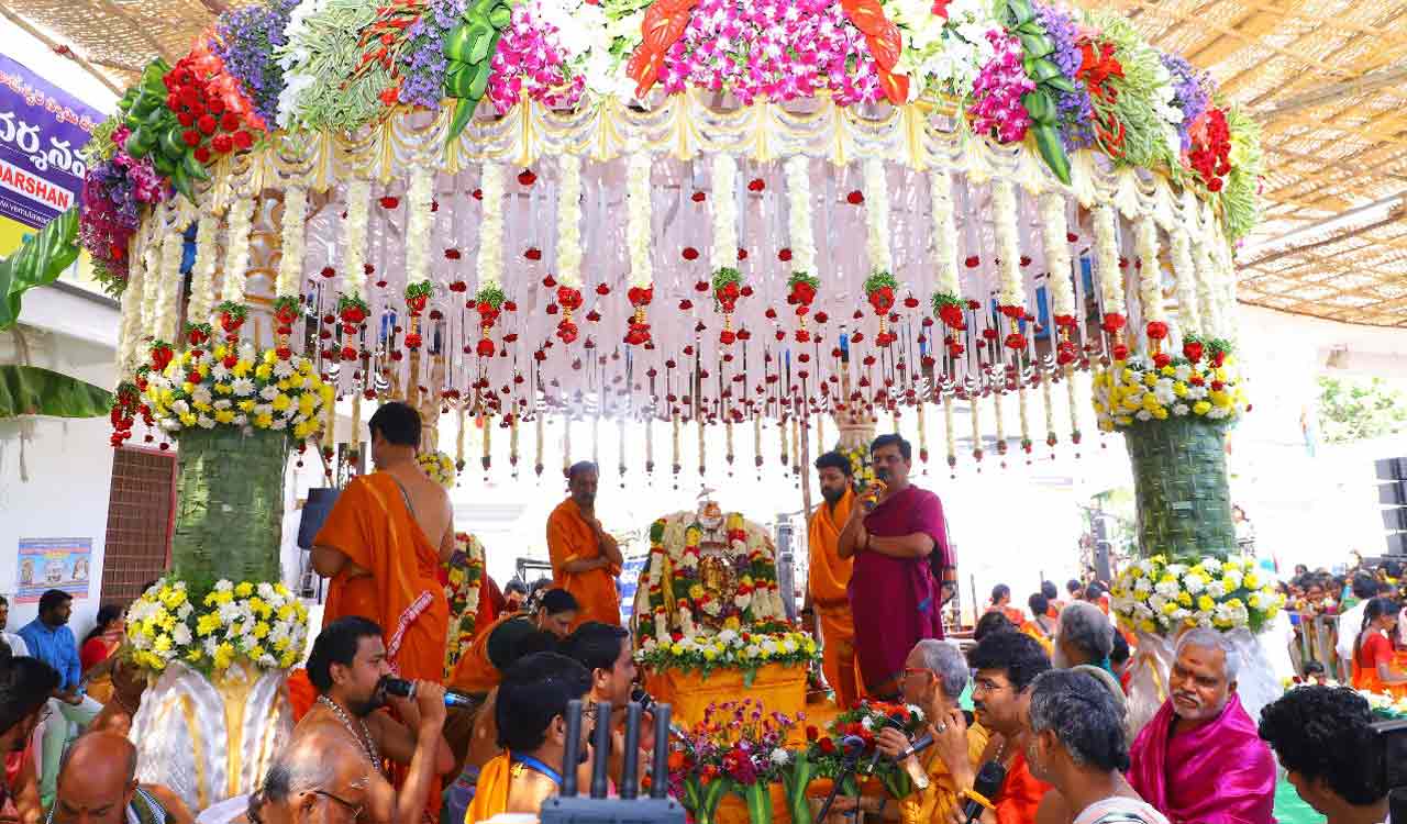 Telangana: Shiva Kalyanam held on grand scale at Rajarajeshwara Swamy Temple, Vemulawada