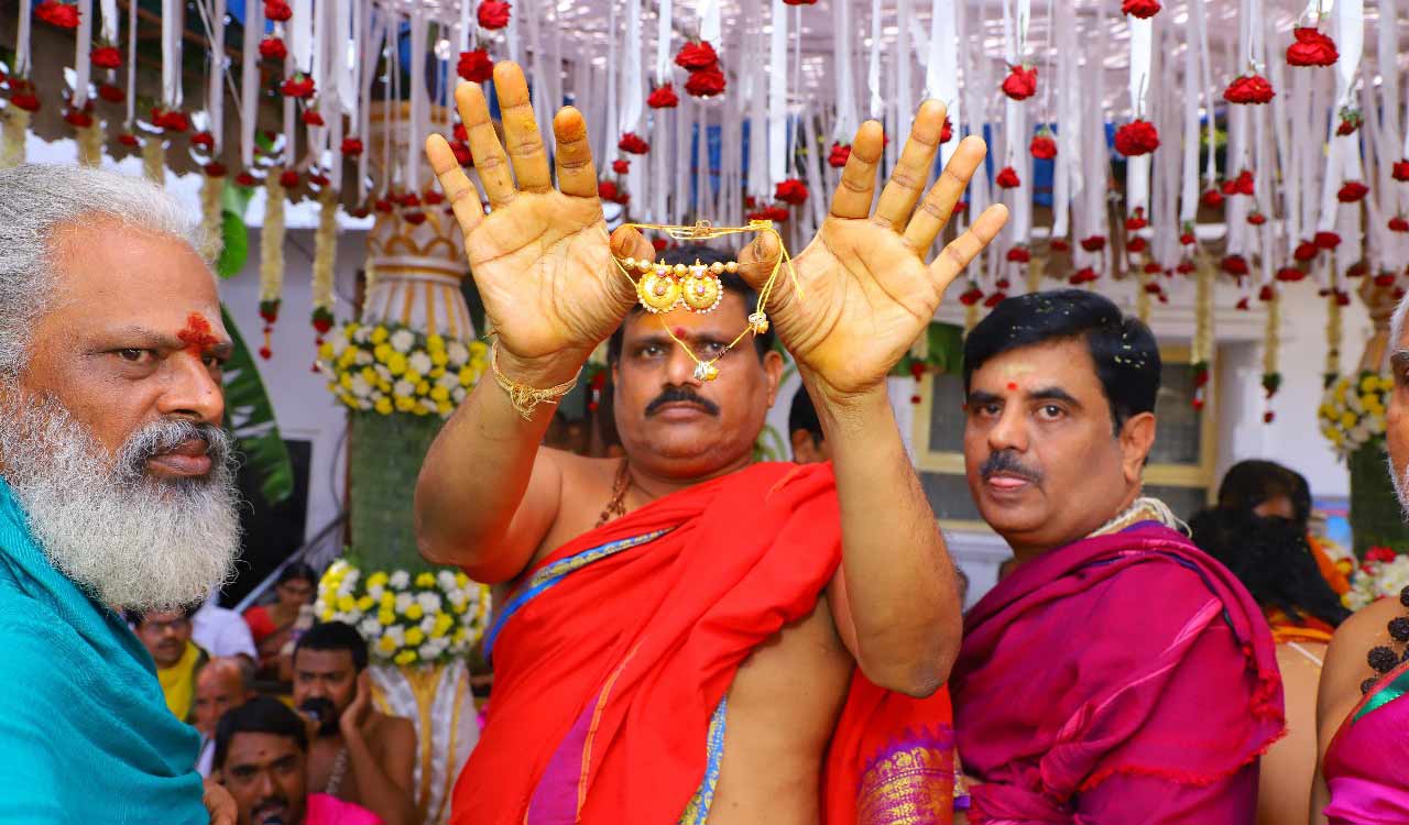 Telangana: Shiva Kalyanam held on grand scale at Rajarajeshwara Swamy Temple, Vemulawada