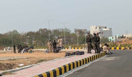 Despite students’ protests, excavators continue to clear forested lands in Kancha Gachibowli