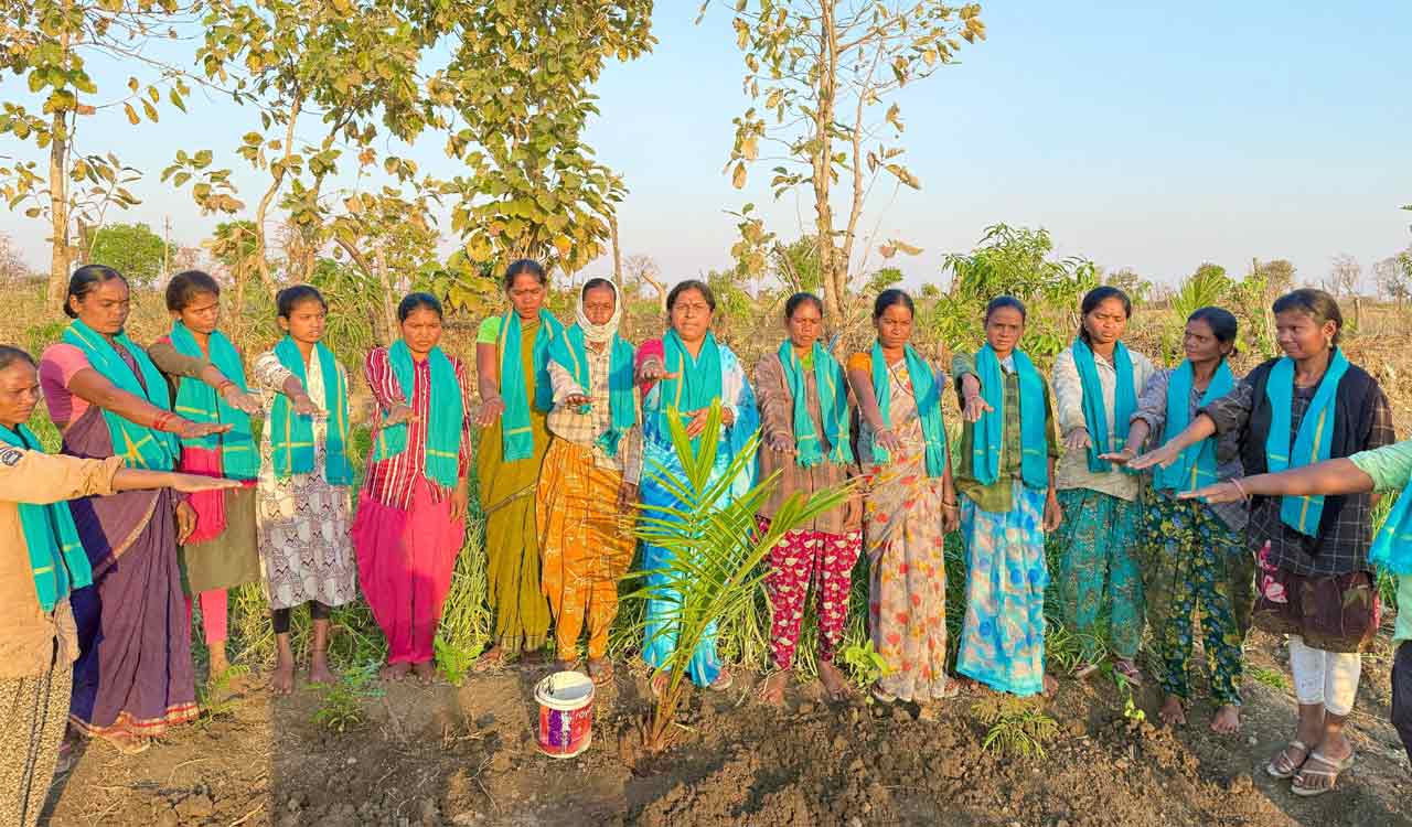 Adilabad women vow to nurture, protect saplings planted under GIC