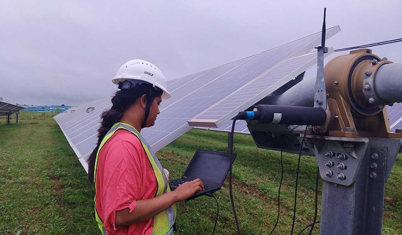 Apraava’s first all-women team operates solar plant in Telangana