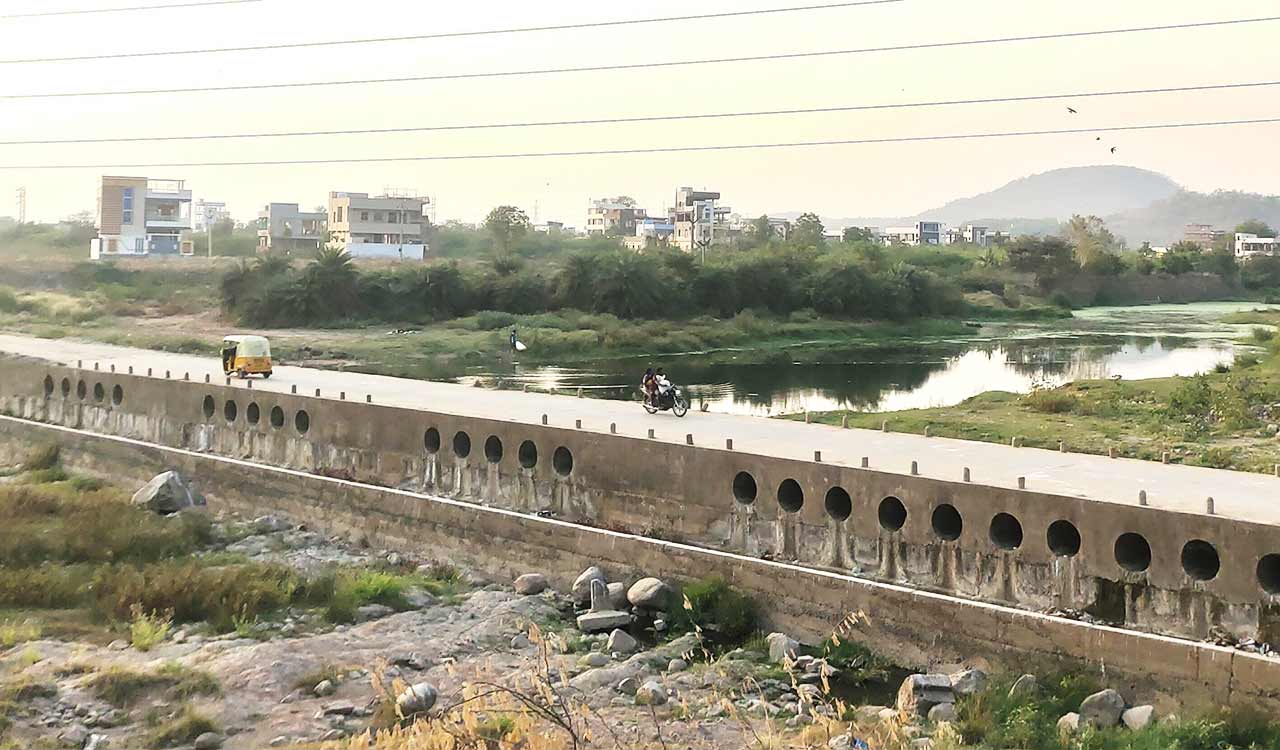 One year since foundation, work on Rallavagu bridge yet to start in Telangana’s Mancherial