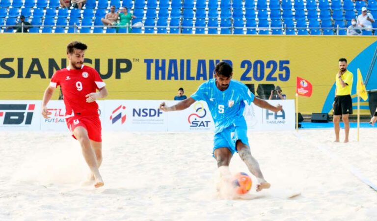 Tepid end to India's campaign in AFC Beach Soccer Asian Cup Championship