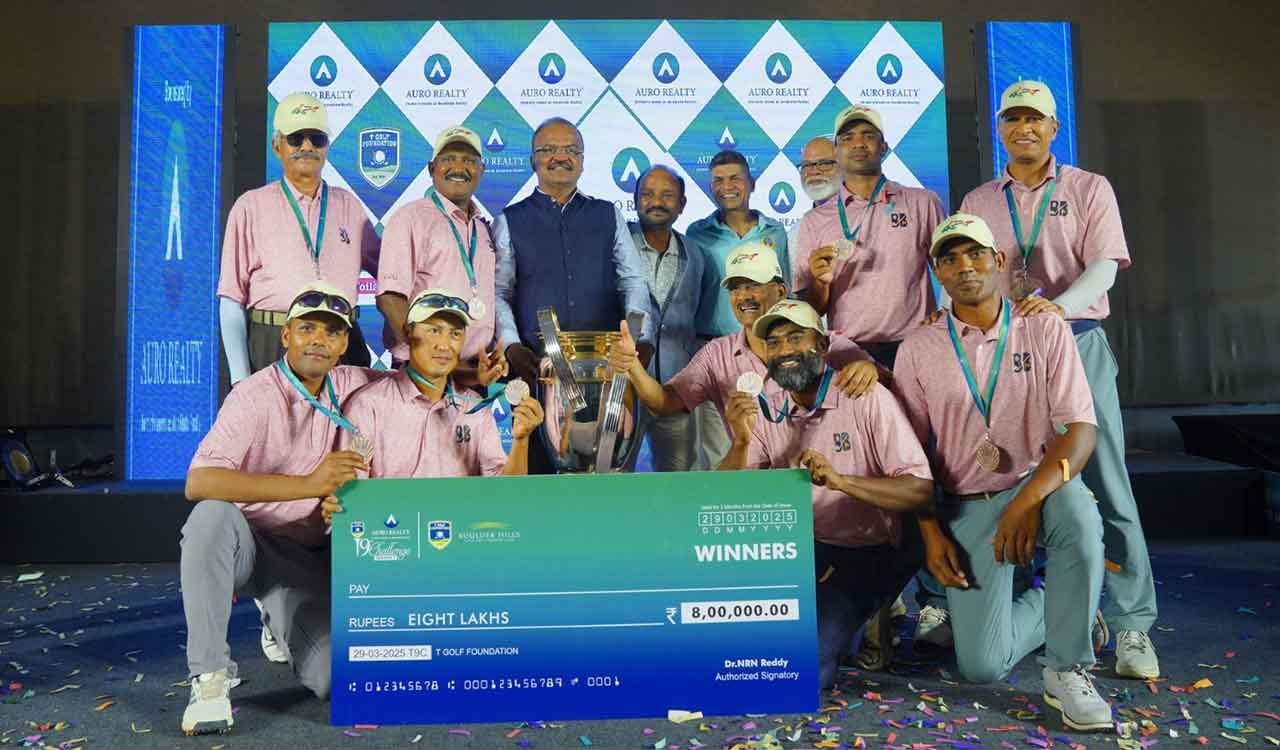 Golf: Bunker Busters emerge champions in Auro Realty T9 Challenge Cup