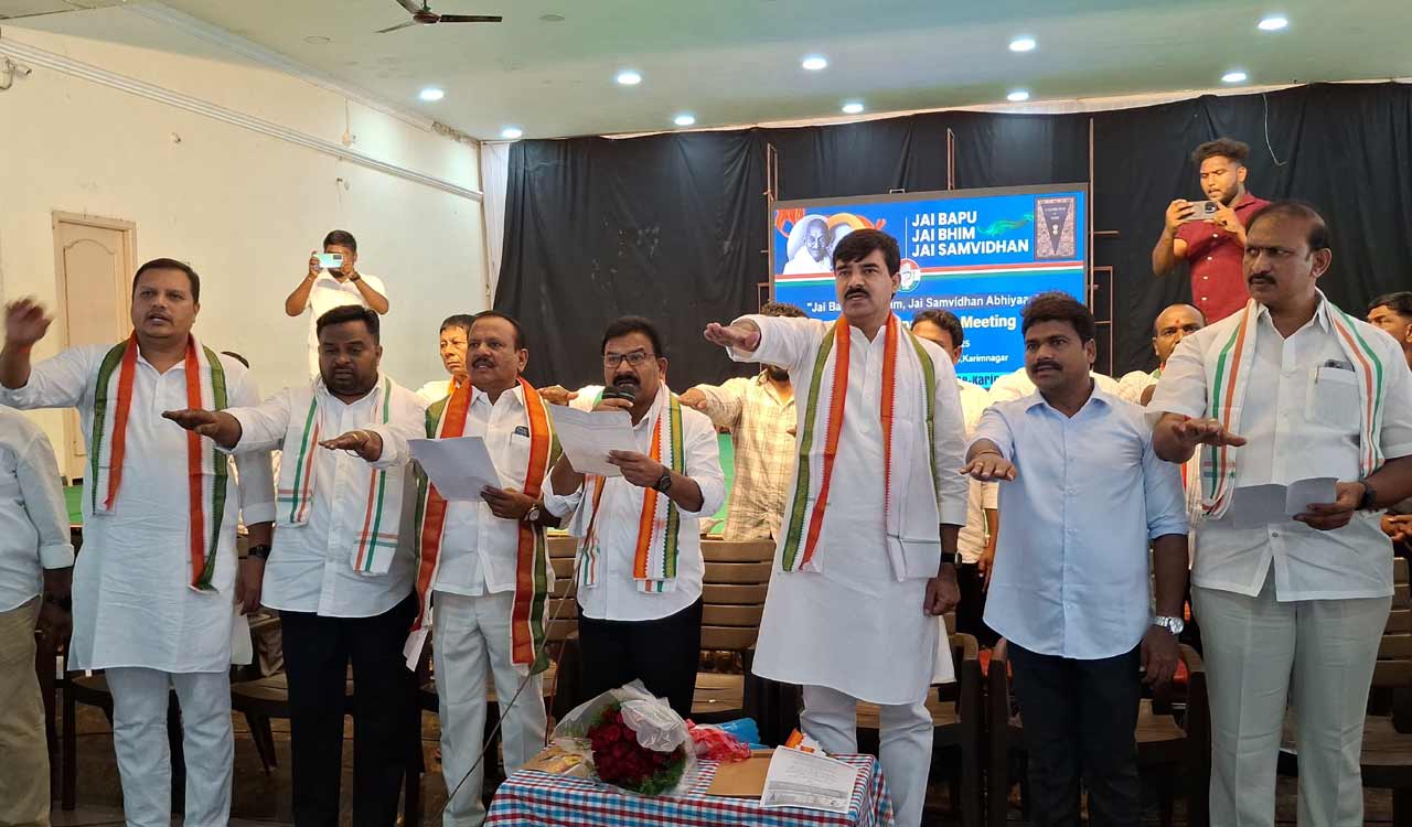 Telangana: Congress leaders skipping Jai Samvidhan programme to be suspended