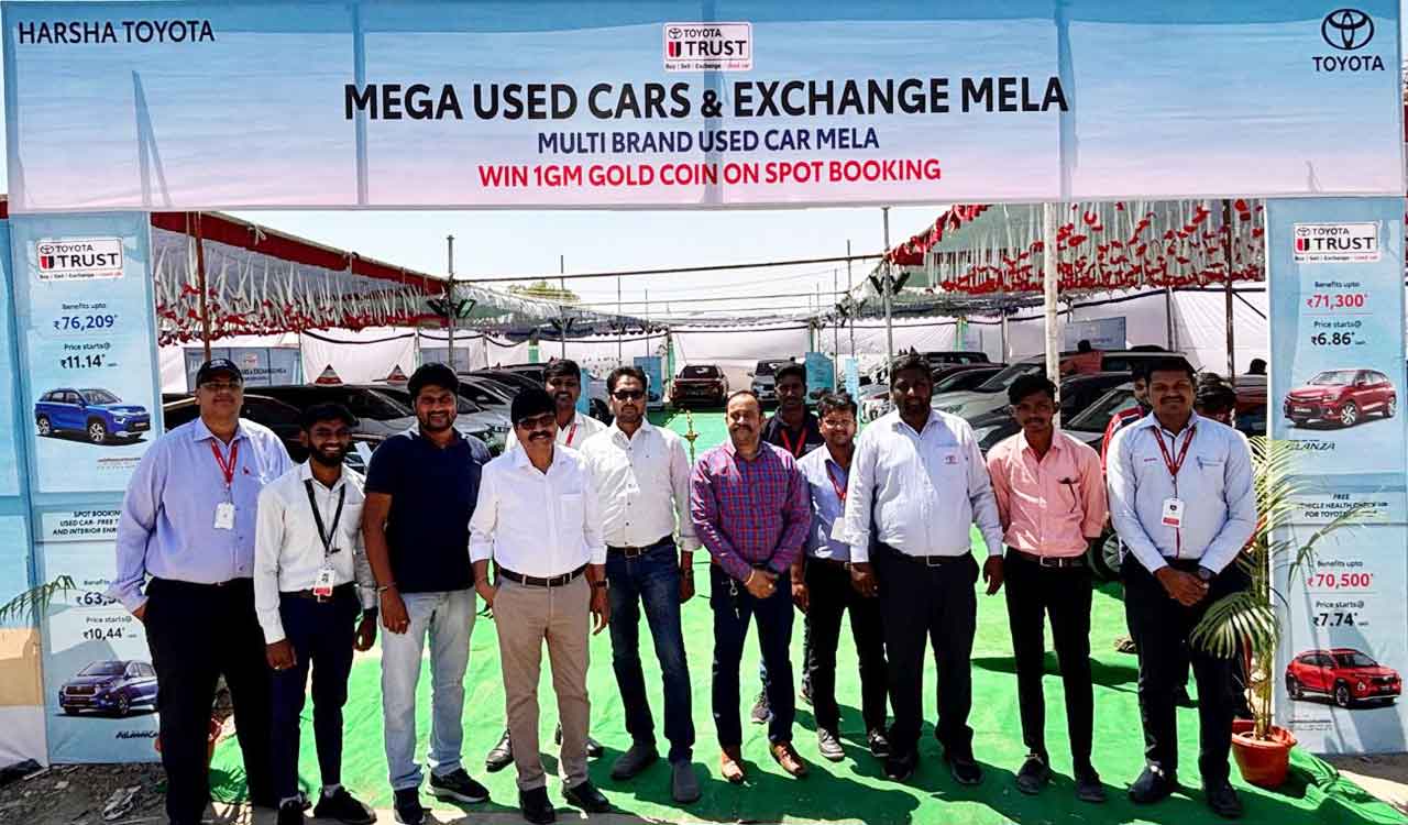 Harsha Toyota announces Mega Used Cars and Exchange Mela in Hyderabad