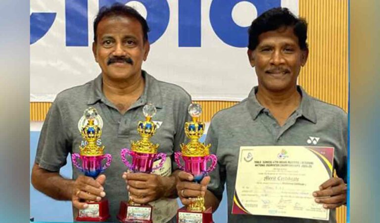 Murthy, Naik win doubles title in 47th Indian Masters National badminton tournament