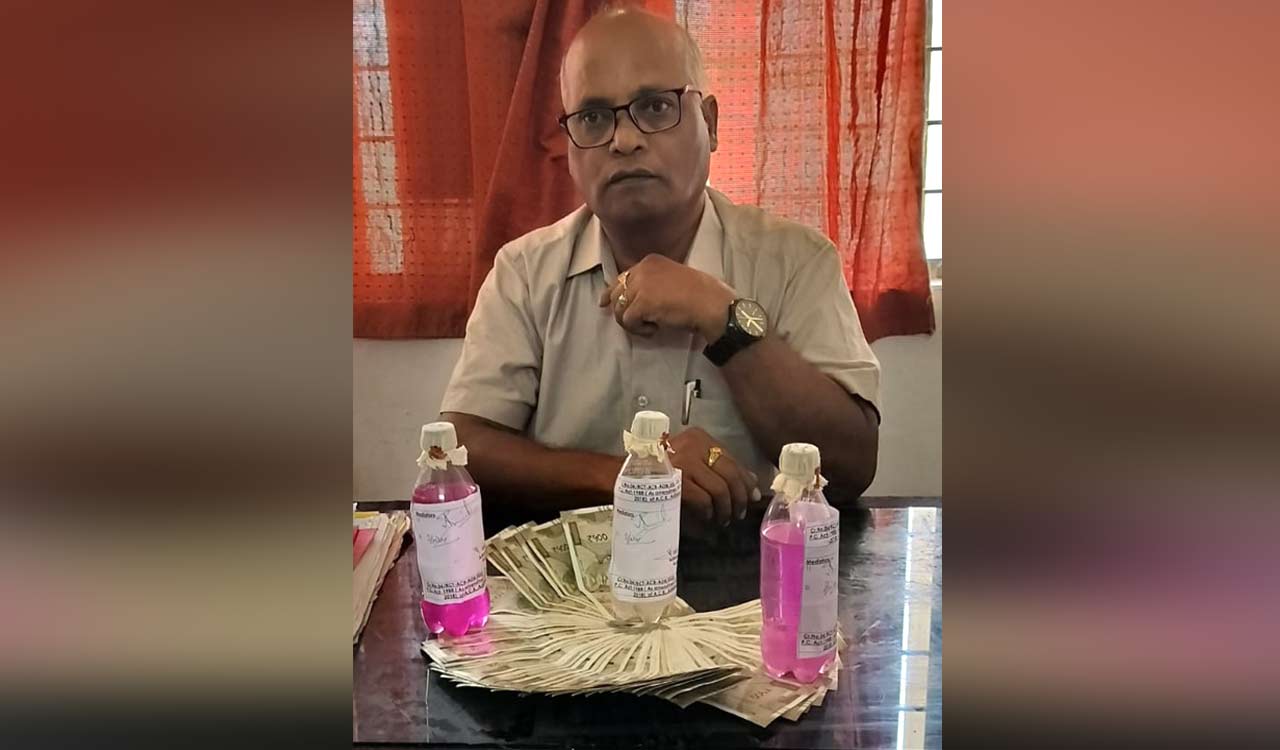 DMEO arrested for taking bribe of Rs 30,000 in Adilabad