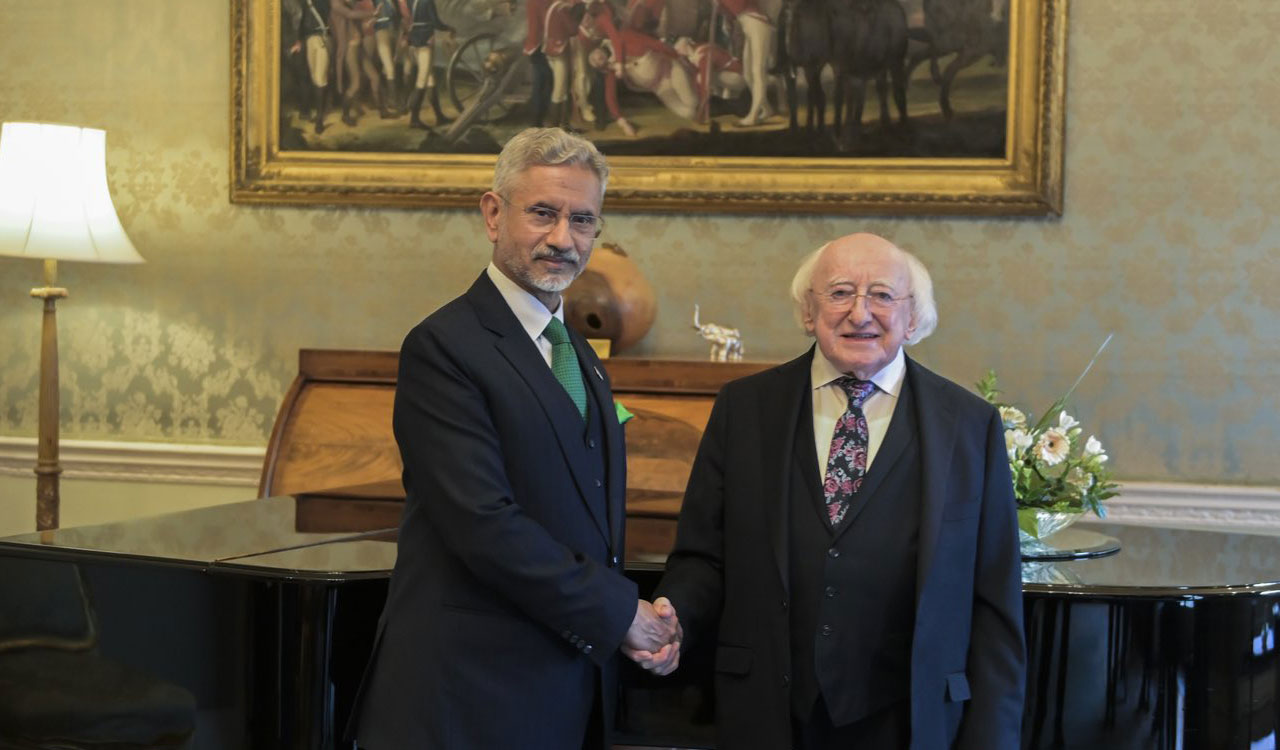 EAM Jaishankar discusses role of culture in strengthening nationhood with Ireland’s President Michael Higgins