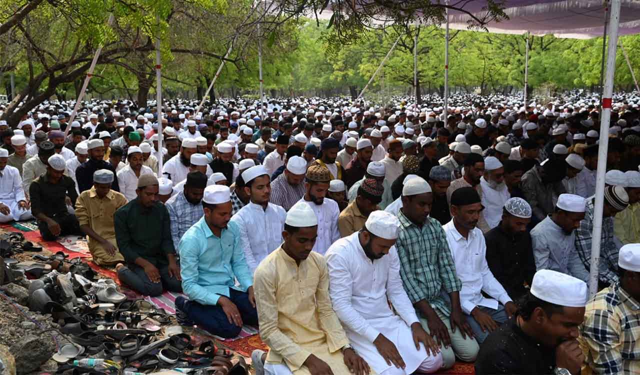 Festive atmosphere prevailed across Hyderabad with Eid ul Fitr celebrations