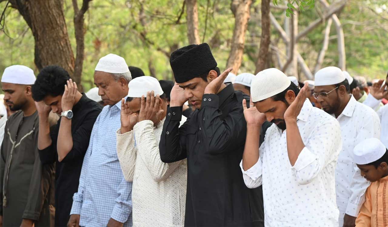 Festive atmosphere prevailed across Hyderabad with Eid ul Fitr celebrations