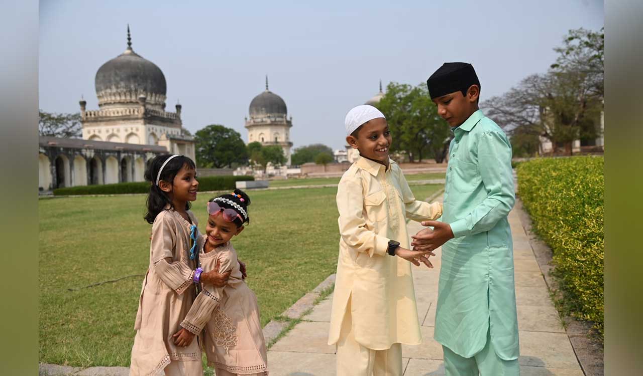 Festive atmosphere prevailed across Hyderabad with Eid ul Fitr celebrations