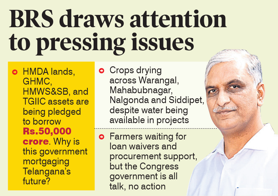 Congress dodges Question Hour; Harish Rao red flags move