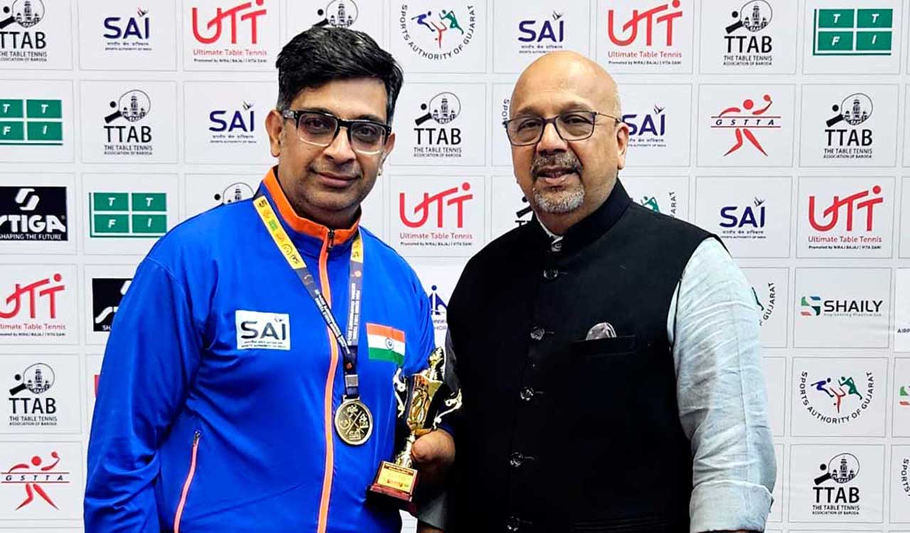 Telangana’s Hitesh Dolwani wins title in UTT Para Senior table tennis championship