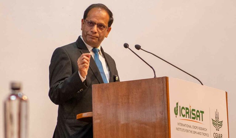 Dr Himanshu Pathak took charge as Director Geneal of ICRISAT in Patancheru on Thursday.