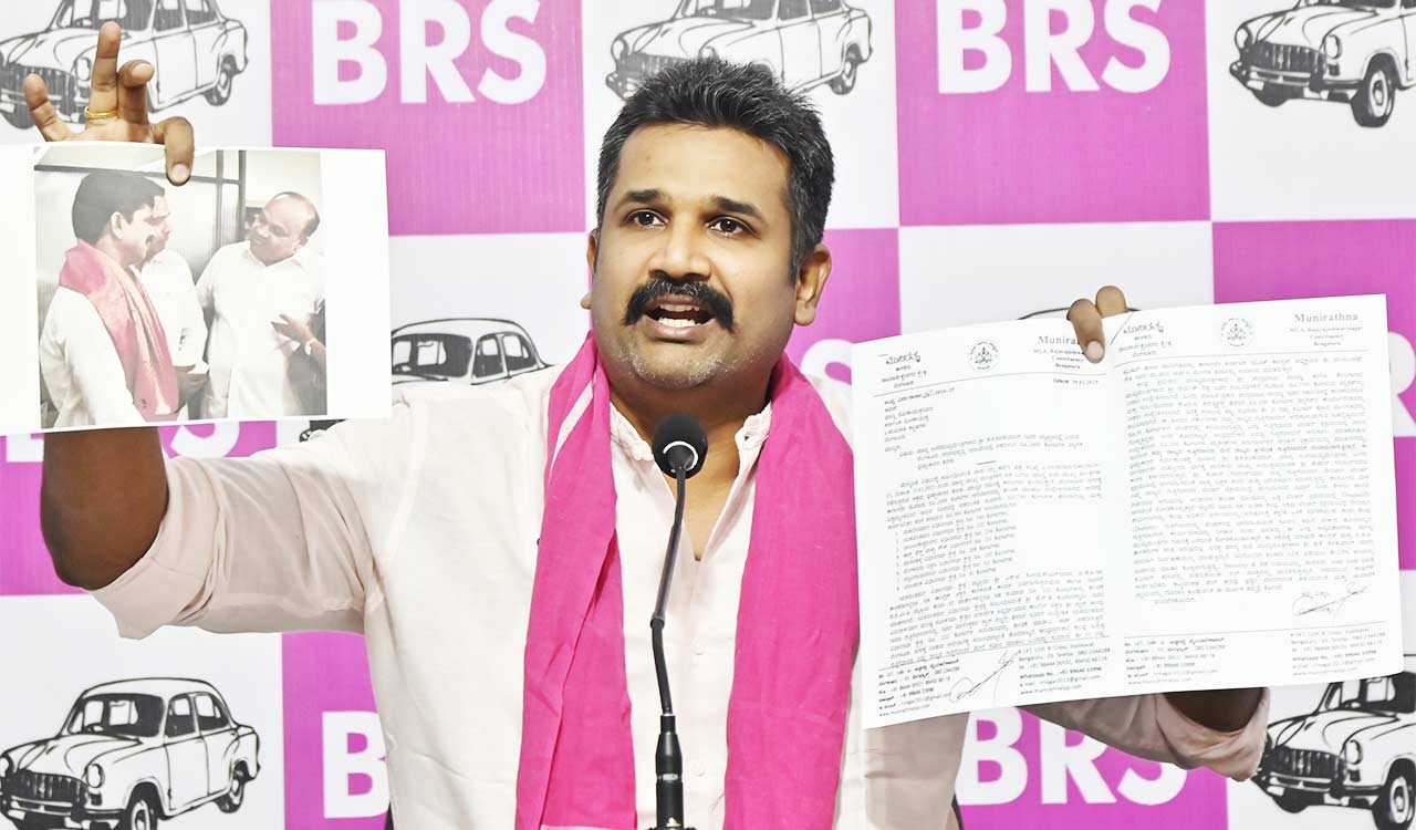 BRS questions Revanth Reddy’s Karnataka links after complaint submitted to Lokayukta