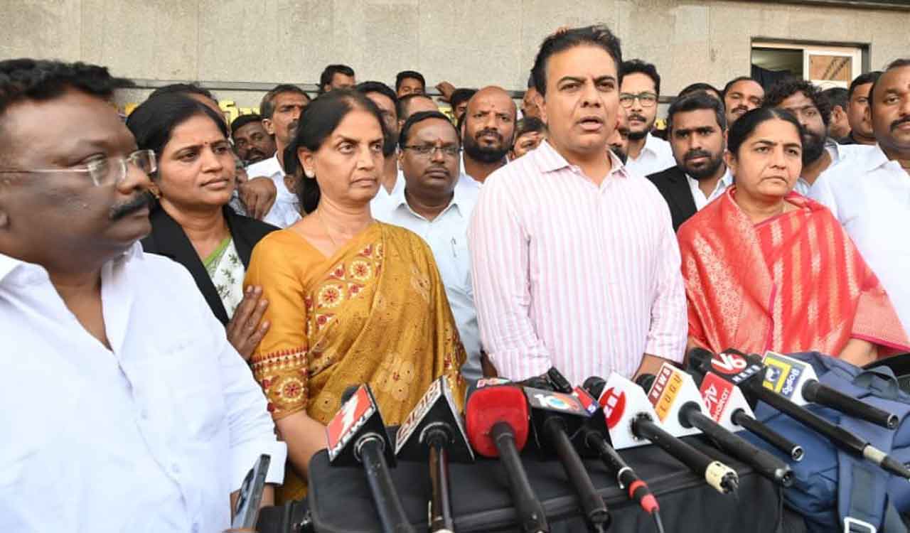 KTR tears into Revanth Reddy over Congress government’s flop show