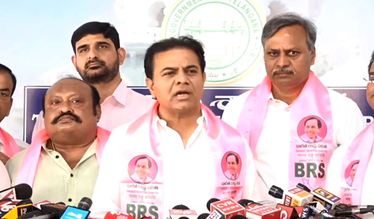 KTR dismisses Governor’s speech as directionless; calls it another Congress publicity stunt