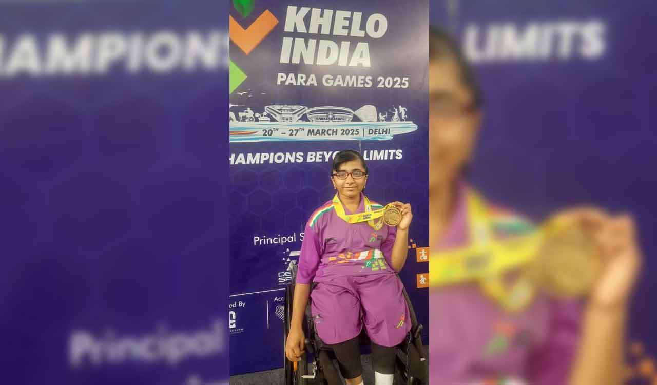 Hyderabad teen with brittle bone disease wins table tennis gold in Khelo India Para Games