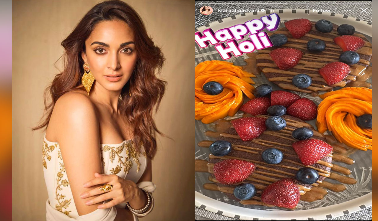 Kiara Advani begins her Holi morning with chocolate pancakes