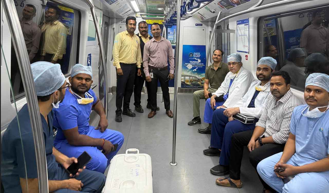 Hyderabad Metro creates green channel for transporting live heart