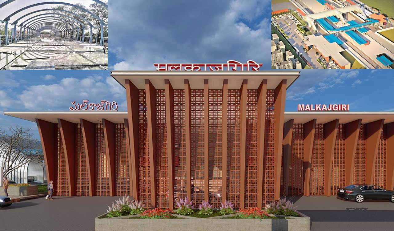 Malkajgiri railway station redevelopment work going on at a brisk pace
