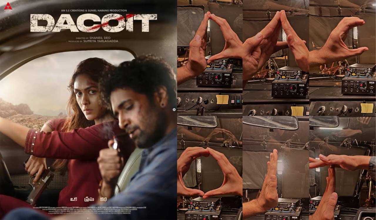 Mrunal Thakur shares behind the scenes glimpses from ‘Dacoit’ shoot in Hyderabad