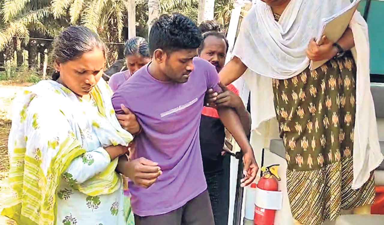 Watch: Police thrash, administer electric shock to youth for stealing roosters in Kothagudem