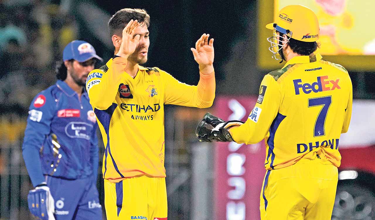 Chennai Super Kings steal win as Mumbai Indians fall under Noor’s mystery spell