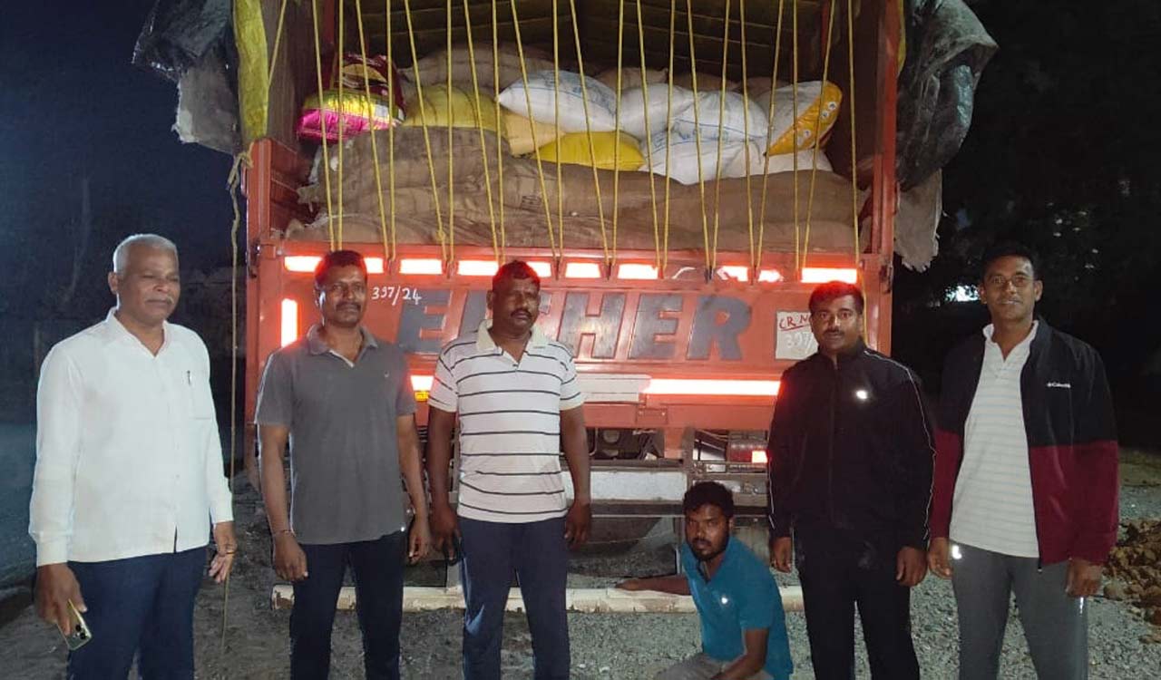 Task Force police seize 160 quintals PDS rice in Telangana’s Karimnagar