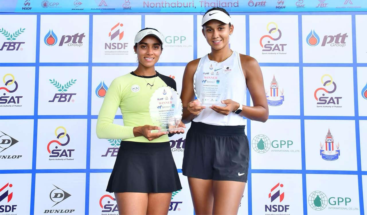 Shrivalli Rashmikaa, Vaidehi Chaudhary clinch Women’s Doubles title at ITF W35 in Thailand