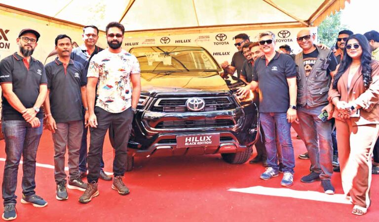 Hyderabad: Actor Navdeep launches Toyota Hilux Black Edition