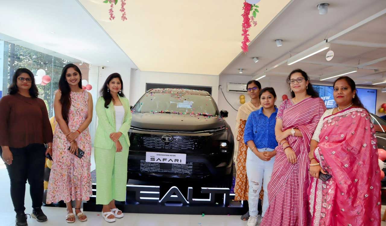 Tata Safari Stealth Edition launched at its women’s showroom in Jubilee Hills