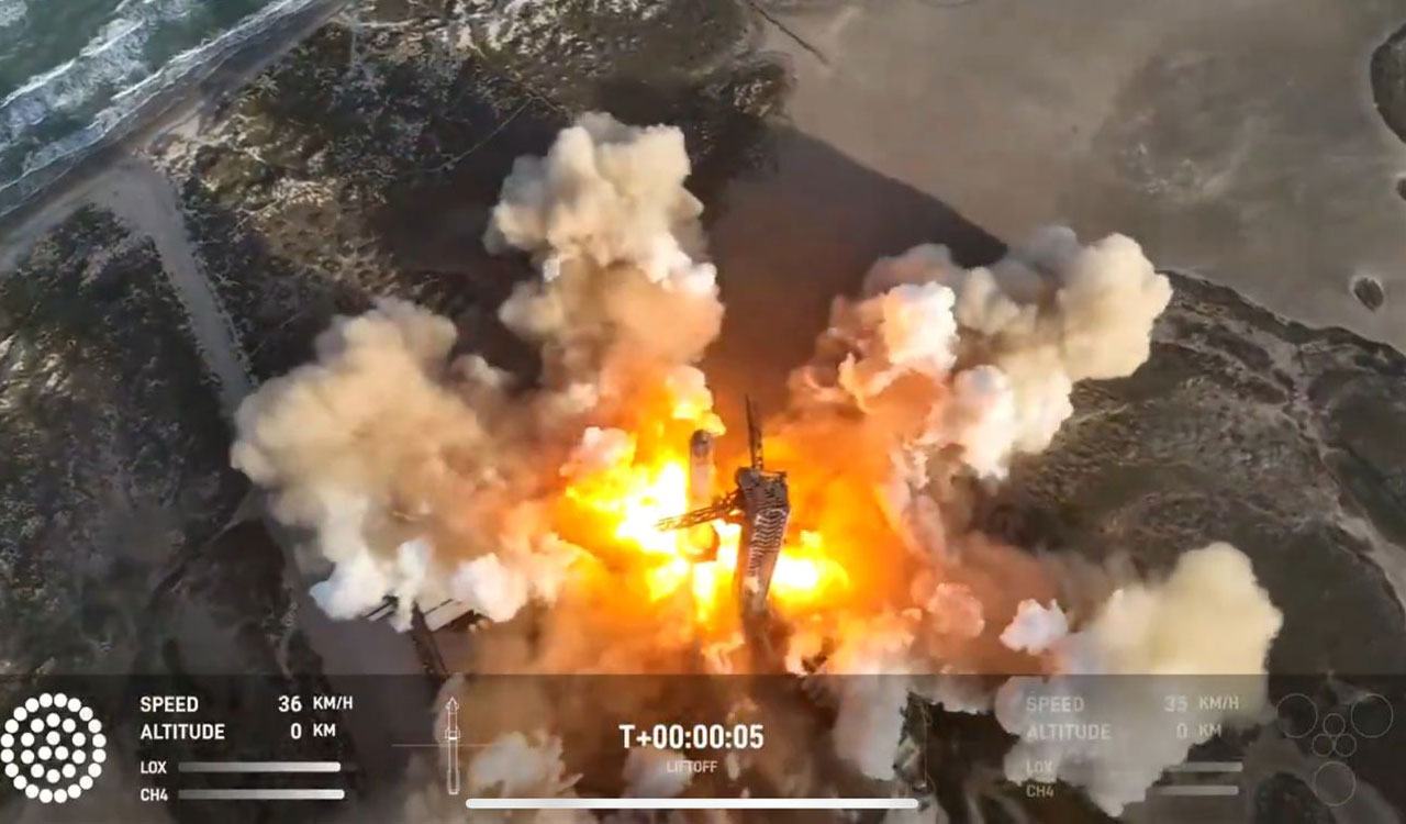 SpaceX’s mammoth Starship rocket blasts off from Texas