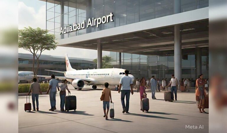 An AI generate image of Adilabad airport.