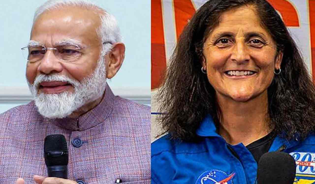 Modi pens letter to “India’s illustrious daughter” Sunita Williams ahead of her ‘homecoming’