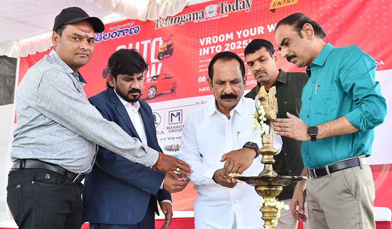 Namasthe Telangana-Telangana Today Auto Show begins at Hanamkonda