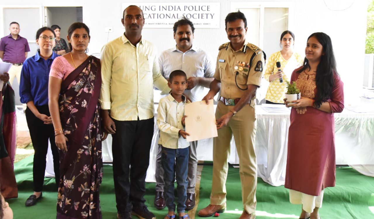 Young India Police School conducts draw of lots for admissions