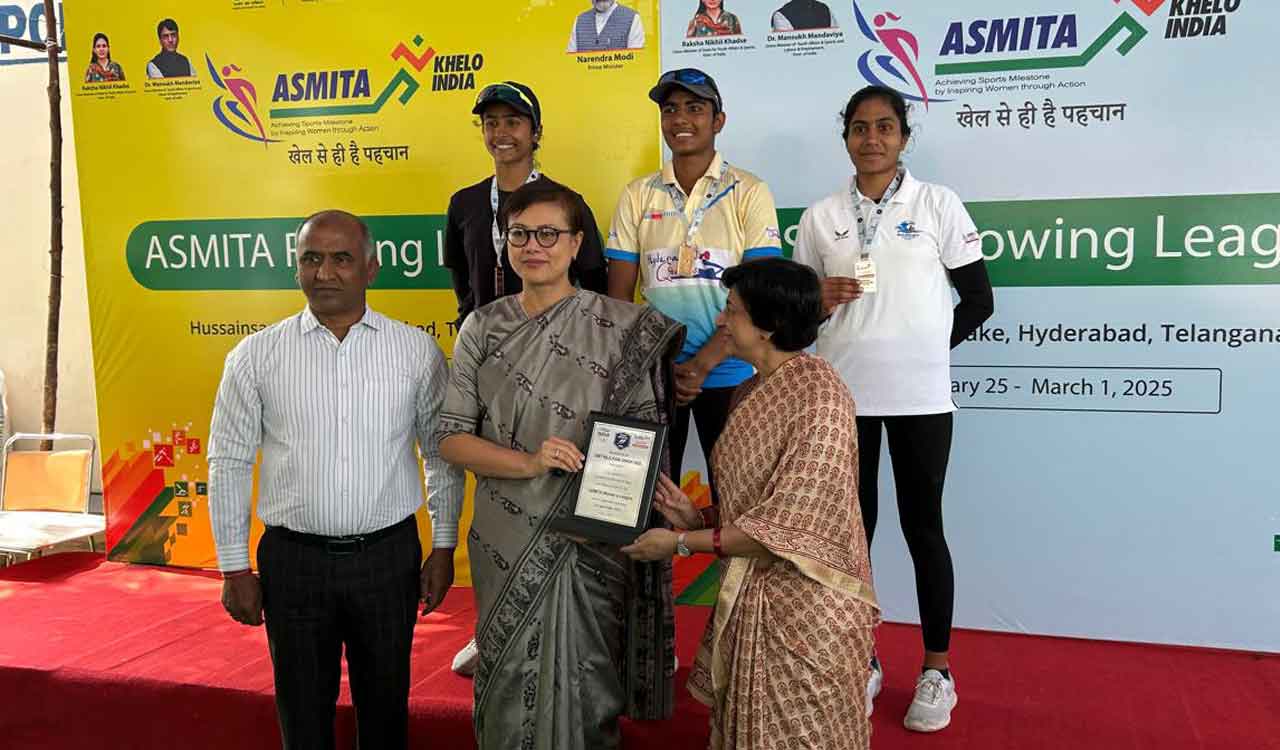 Telangana: Cochin Queens team shines in Asmita Women’s Rowing League