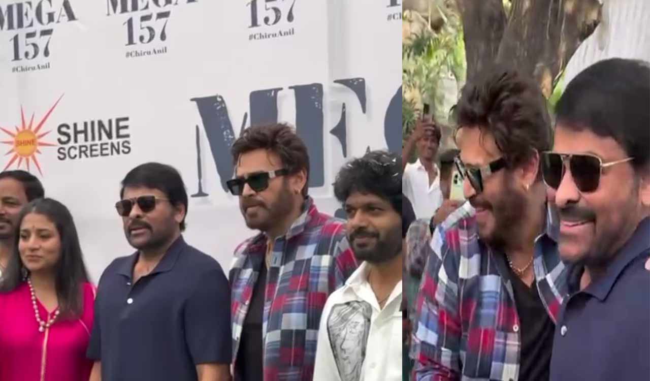 Chiranjeevi’s 157th film launched on Ugadi