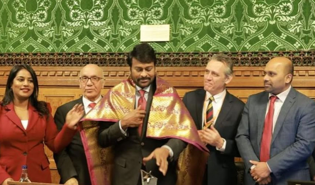 Chiranjeevi receives UK’s Lifetime Achievement Award, says, it motivates me to work with greater vigor