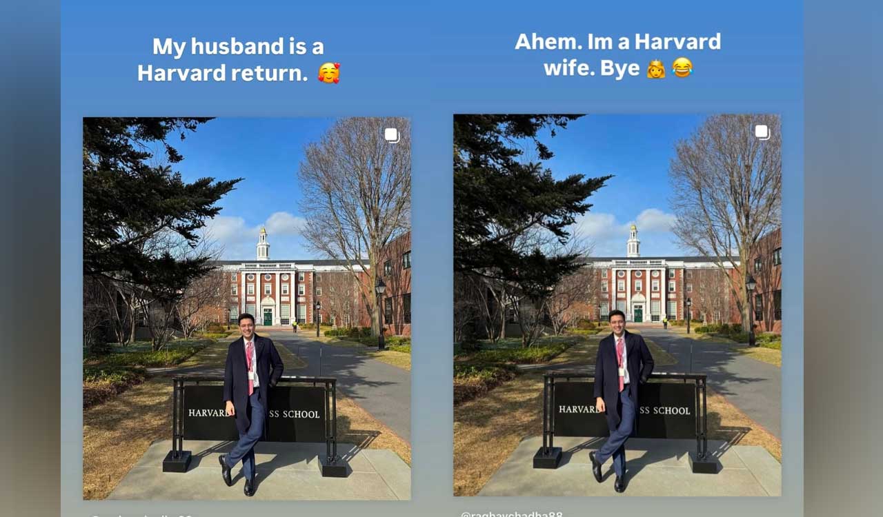 ‘I’m a Harvard wife’: Parineeti Chopra