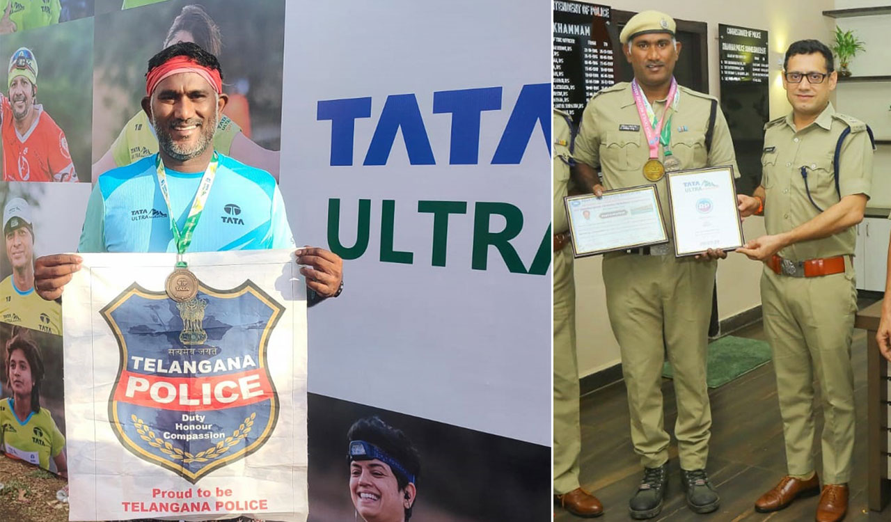 Nine years, 300 marathons: Khammam cop Pilli Raju lives for marathons