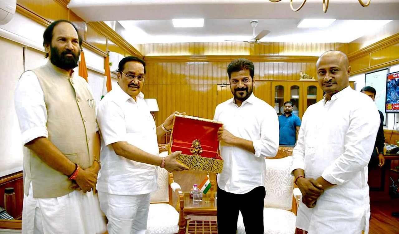 Revanth Reddy seeks fair share of Krishna water for Telangana