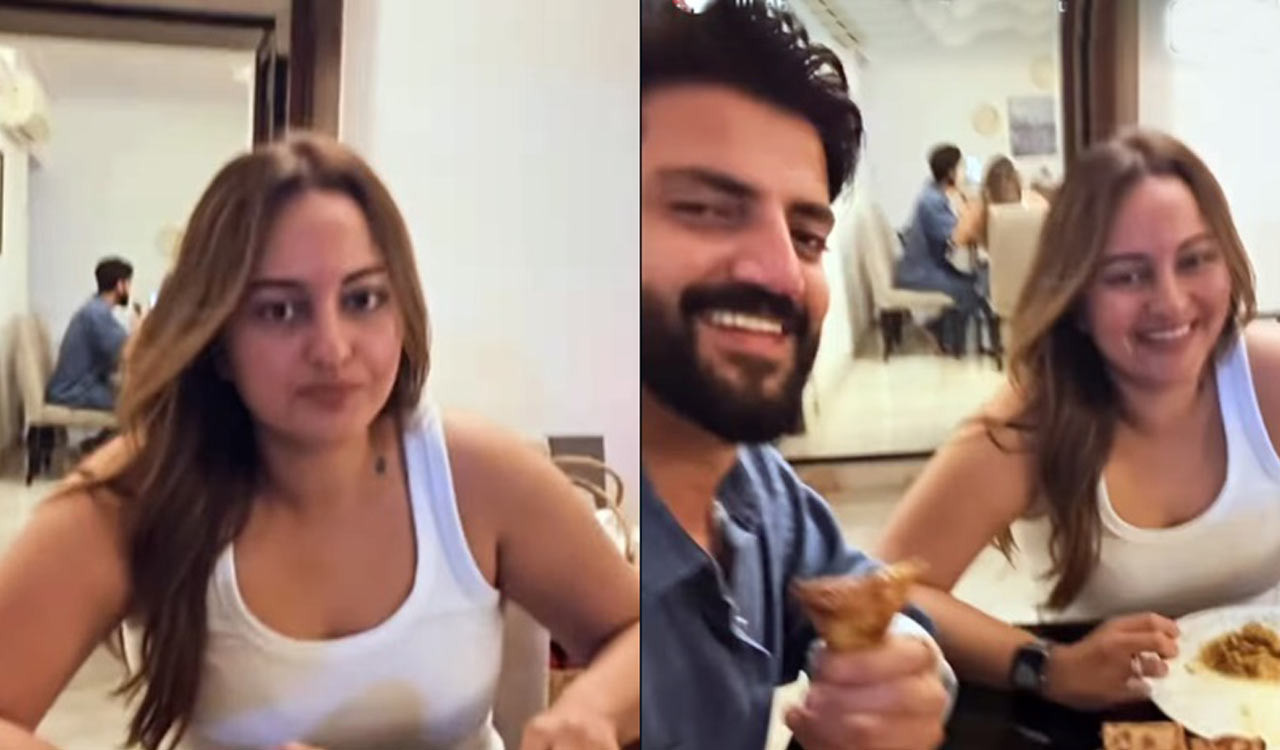 Sonakshi, Zaheer channel their inner ‘Mr. & Mrs. Khiladi’ at dinner time