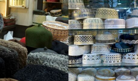 Varied colours and designs of caps, both locally manufactured and imported, are sold in the markets at Pathergatti, Charminar, Mallepally and Borabanda in the run up to Eid ul Fitr